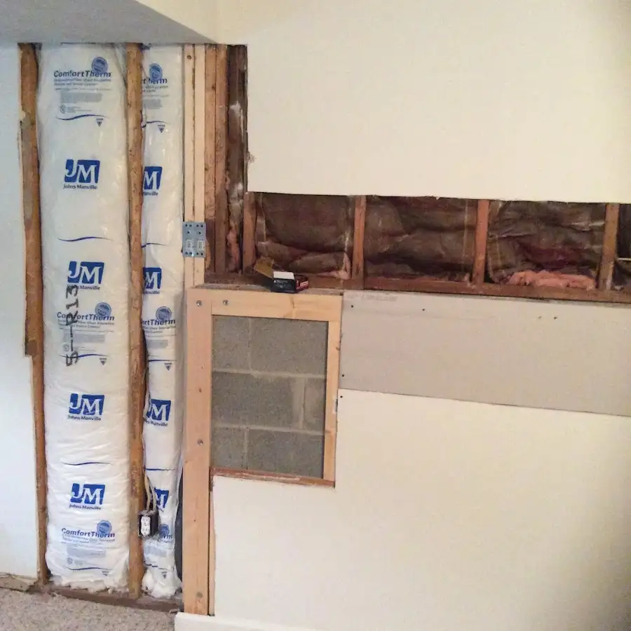 Wall insulation replacement during Contents Cleaning & Restoration in Monticello